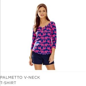 Lilly Puliztzer Palmetto Top. Size L.